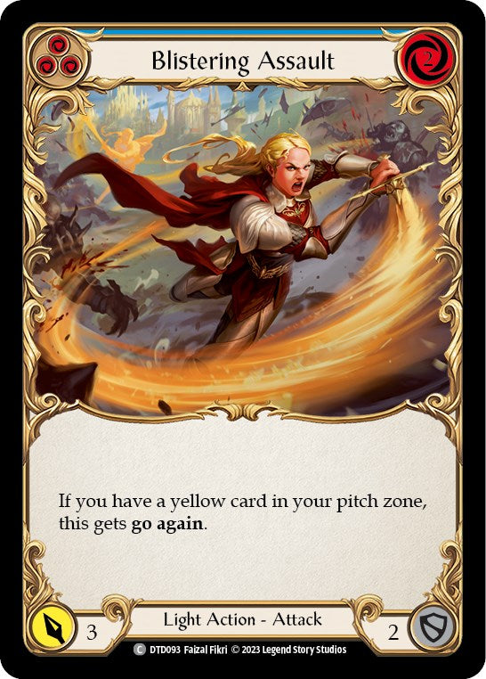 Blistering Assault (Blue) [DTD093] [Dusk till Dawn] Rainbow Foil