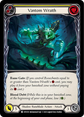 Vantom Wraith (Yellow) [DTD159] [Dusk till Dawn]