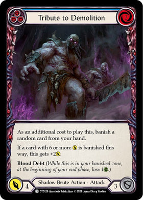 Tribute to Demolition (Blue) [DTD129] [Dusk till Dawn] Rainbow Foil
