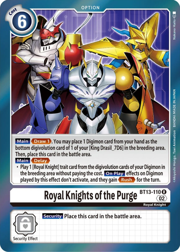 Royal Knights of the Purge [BT13-110] [Versus Royal Knights] Foil