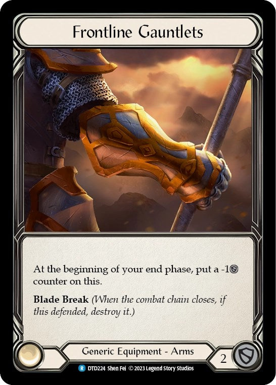 Frontline Gauntlets [DTD224] [Dusk till Dawn] Cold Foil