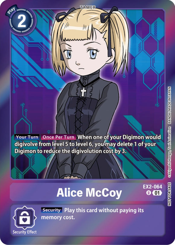 Alice McCoy (Event Pack 5) [EX2-064 U] [Digital Hazard] Foil