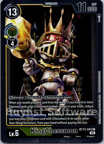 KingChessmon [BT13-045] [Versus Royal Knights] Foil