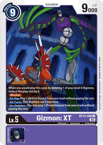 Gizmon: XT [BT13-086] [Versus Royal Knights]