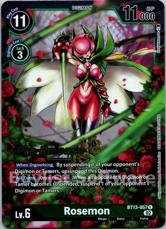 Rosemon [BT13-057] [Versus Royal Knights Pre-Release Cards] Foil