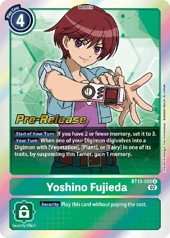 Yoshino Fujieda [BT13-100 R] [Versus Royal Knights Pre-Release Cards] Foil