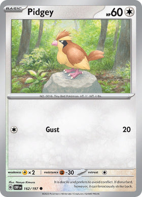 Pidgey [162/197] [Obsidian Flames]