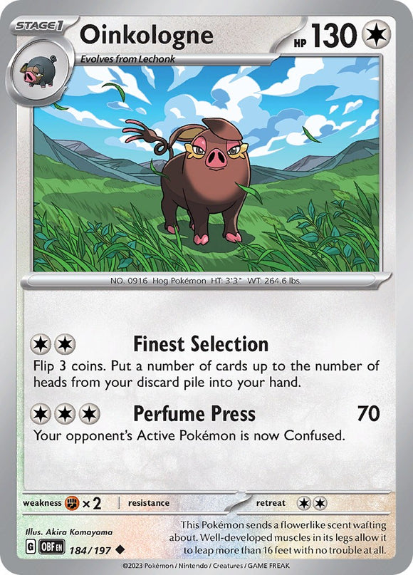 Oinkologne [184/197] [Obsidian Flames] Reverse Holofoil