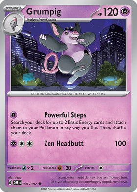 Grumpig [091/197] [Obsidian Flames]