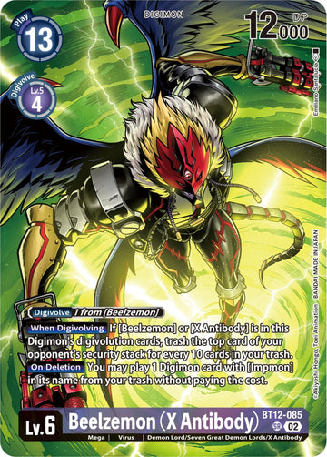 Beelzemon (X Antibody) (Premium Binder Set) [BT12-085 SR] [Across Time] Foil