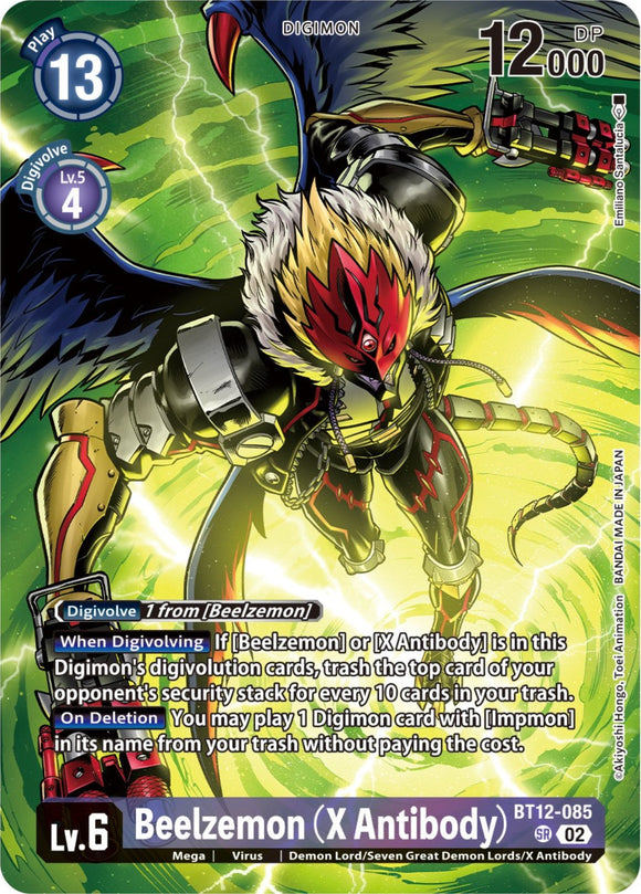 Beelzemon (X Antibody) (Premium Binder Set) [BT12-085 SR] [Across Time] Foil