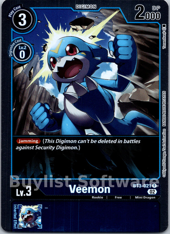 Veemon (Resurgence Booster Reprint) [BT3-021] [Resurgence Booster] Foil