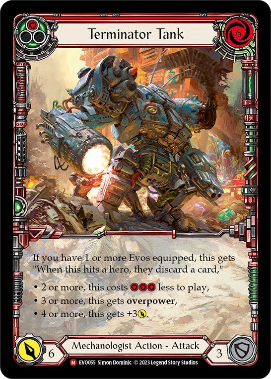 Terminator Tank (Extended Art) [EVO055] [Bright Lights] Rainbow Foil