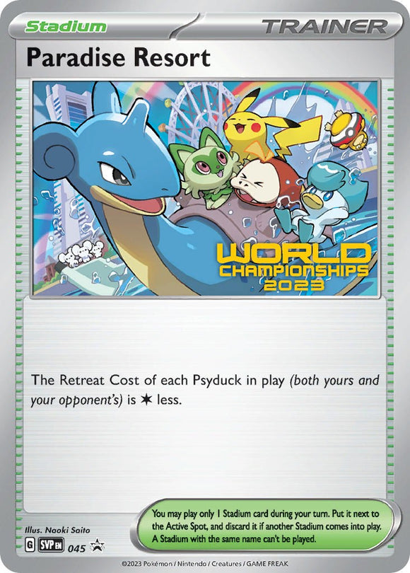 Paradise Resort (World Championships 2023) [045] [Scarlet & Violet Promo Cards]