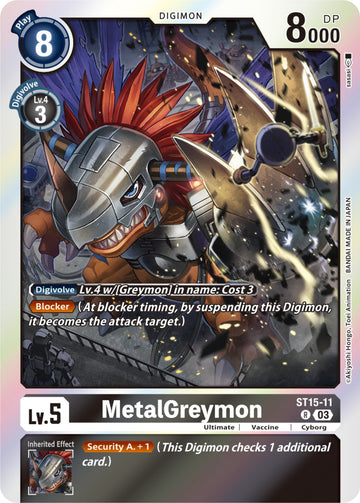 MetalGreymon [ST15-11] [Starter Deck 15: Dragon of Courage] Foil