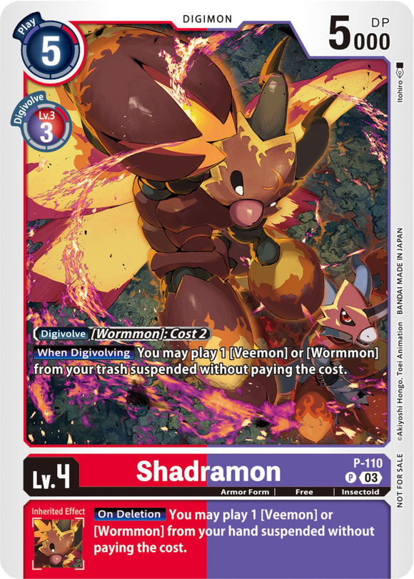 Shadramon (3rd Anniversary Survey Pack) [P-110] [Digimon Promotion Cards]