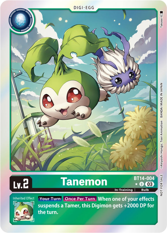 Tanemon (Blast Ace Box Promotion Pack) [BT14-004] [Blast Ace] Foil