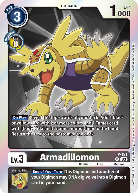 Armadillomon - P-121 (Tamer Party Pack -The Beginning- Ver. 2.0) [P-121] [Digimon Promotion Cards] Foil