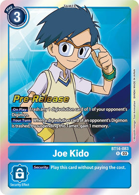 Joe Kido [BT14-083] [Blast Ace Pre-Release Cards] Foil