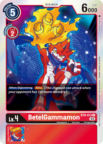BetelGammamon (Official Tournament Pack Vol.11) [BT8-013 C] [New Awakening] Foil