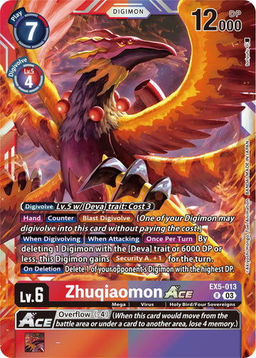 Zhuqiaomon ACE [EX5-013] [Animal Colosseum] Foil
