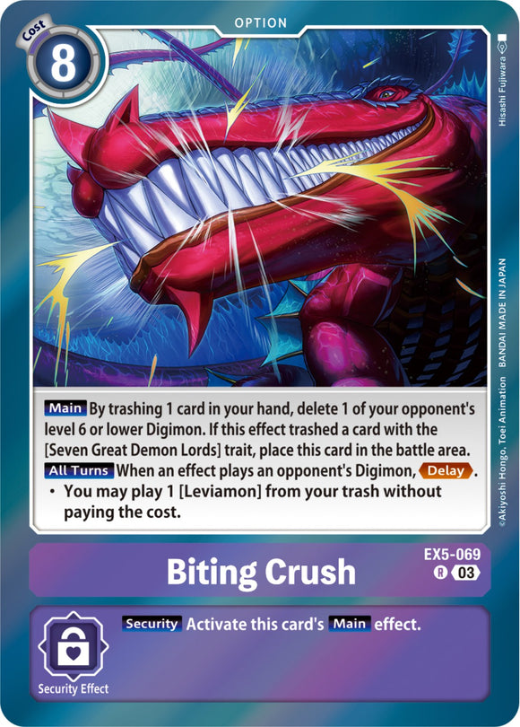 Biting Crush [EX5-069 R] [Animal Colosseum] Foil