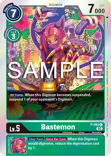 Bastemon - P-093 (3rd Anniversary Update Pack) [P-093 P] [Digimon Promotion Cards] Foil