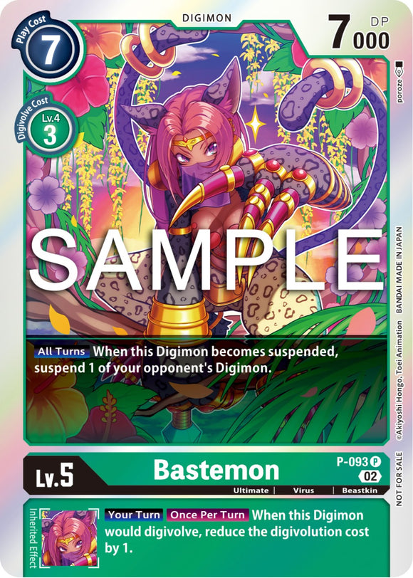 Bastemon - P-093 (3rd Anniversary Update Pack) [P-093 P] [Digimon Promotion Cards] Foil