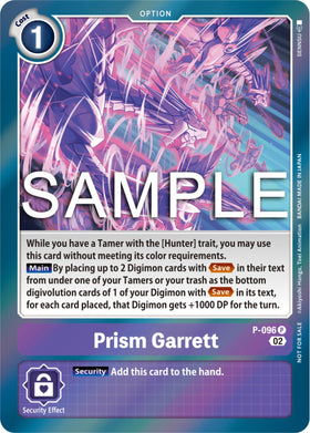 Prism Garrett - P-096 (3rd Anniversary Update Pack) [P-096] [Digimon Promotion Cards] Foil
