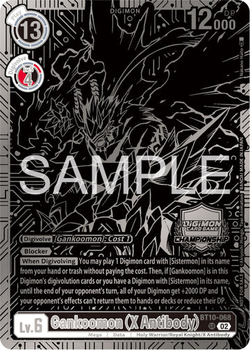 Gankoomon (X Antibody) (2023 Championship Finals 2nd Place) [BT10-068] [Xros Encounter] Foil