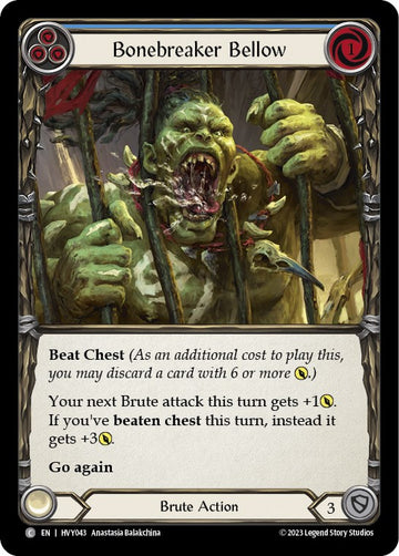 Bonebreaker Bellow (Blue) [HVY043] [Heavy Hitters]