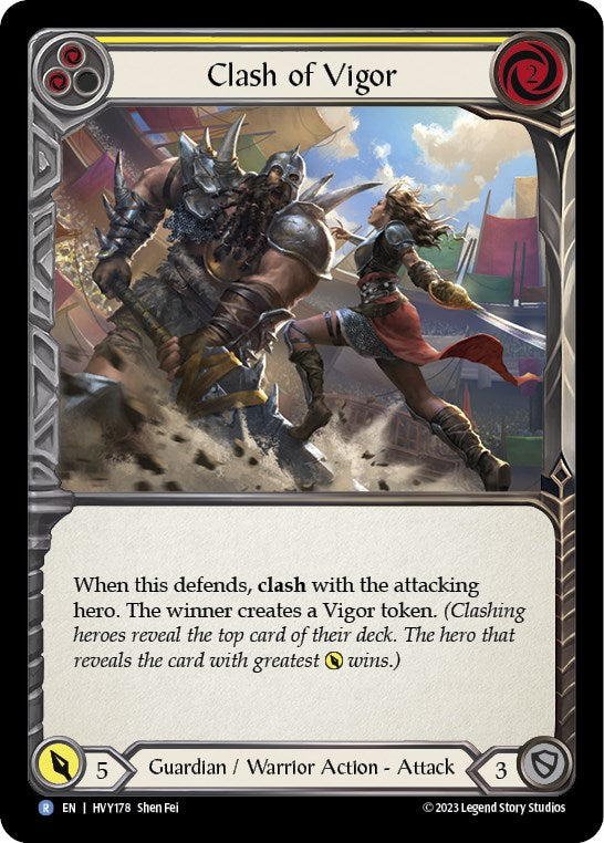 Clash of Vigor (Yellow) [HVY178] [Heavy Hitters]