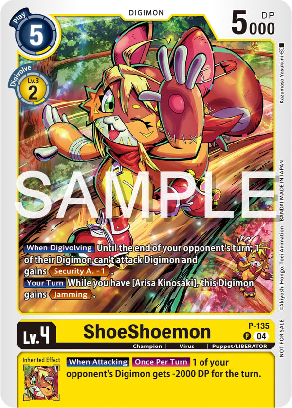ShoeShoemon (Digimon Liberator Promotion Pack) [P-135] [Digimon Promotion Cards]