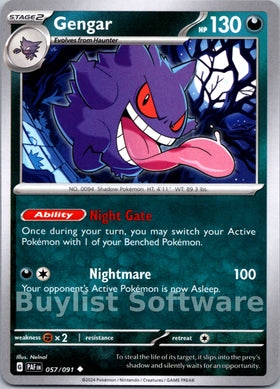 Gengar [057/091] [Paldean Fates]
