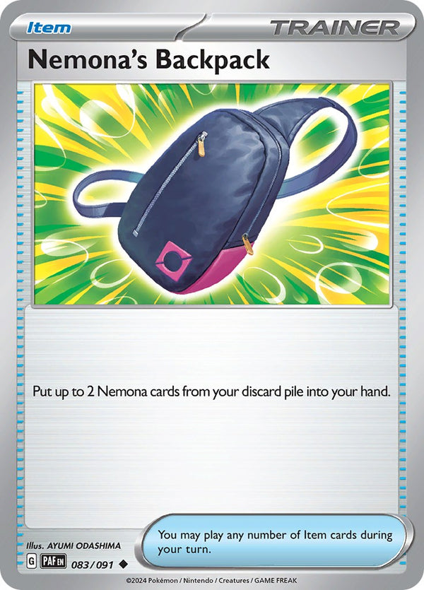 Nemona's Backpack [083/091] [Paldean Fates] Reverse Holofoil