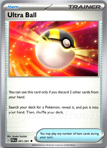 Ultra Ball [091/091] [Paldean Fates]