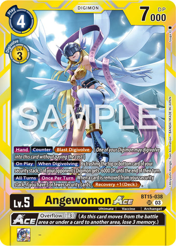 Angewomon ACE [BT15-038 SR] [Exceed Apocalypse] Foil