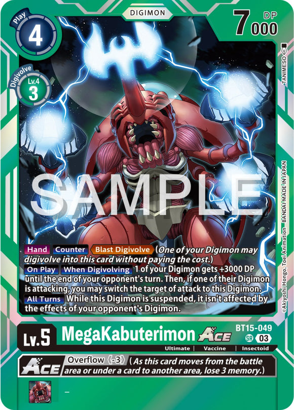 MegaKabuterimon ACE [BT15-049] [Exceed Apocalypse] Foil
