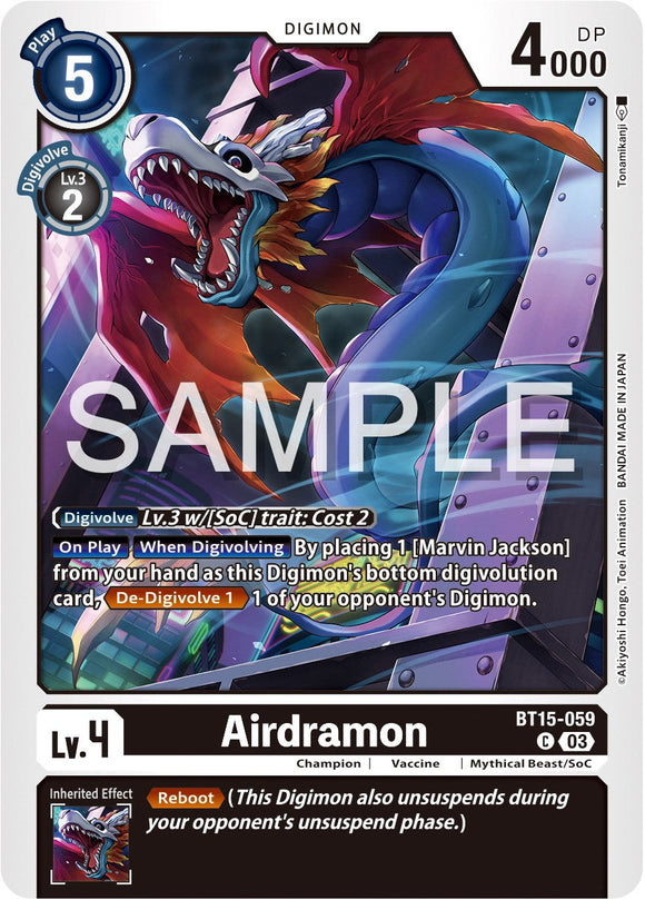 Airdramon [BT15-059 C] [Exceed Apocalypse]