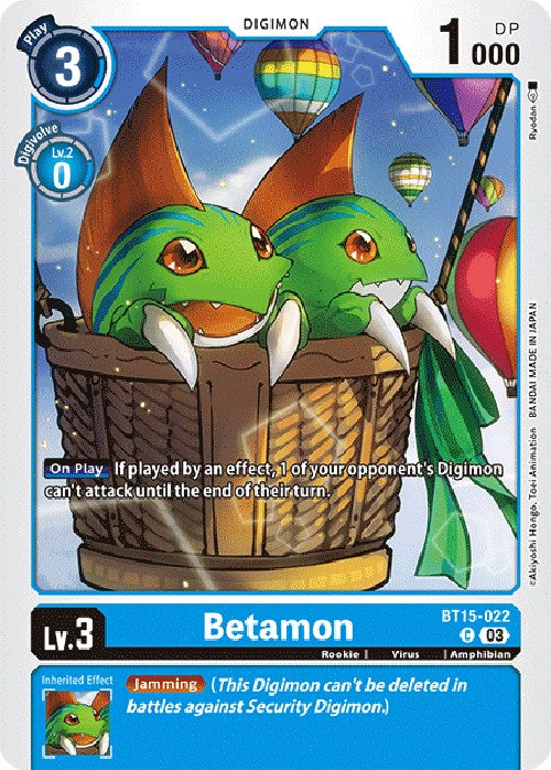 Betamon [BT15-022 C] [Exceed Apocalypse]