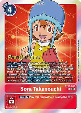 Sora Takenouchi [BT15-082] [Exceed Apocalypse Pre-Release Cards] Foil
