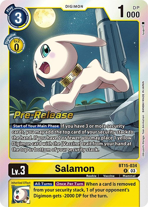 Salamon [BT15-034] [Exceed Apocalypse Pre-Release Cards] Foil
