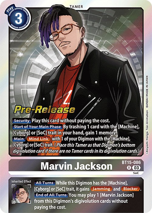 Marvin Jackson [BT15-086] [Exceed Apocalypse Pre-Release Cards] Foil