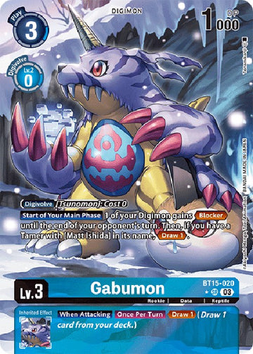 Gabumon (Alternate Art) [BT15-020] [Exceed Apocalypse] Foil