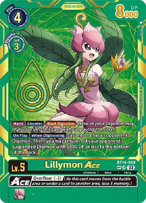 Lillymon ACE (Special Rare) [BT14-049] [Exceed Apocalypse] Foil