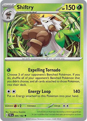 Shiftry [005/162] [Temporal Forces] Reverse Holofoil