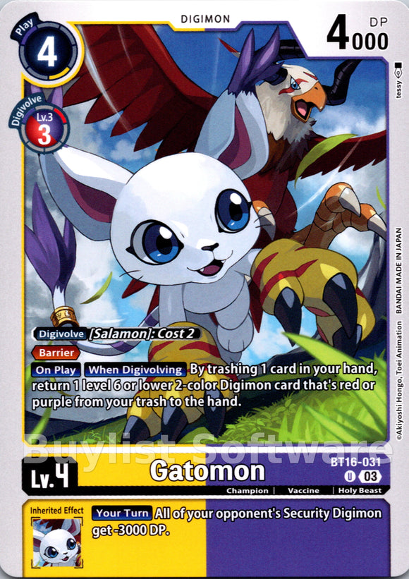 Gatomon [BT16-031] [Beginning Observer]
