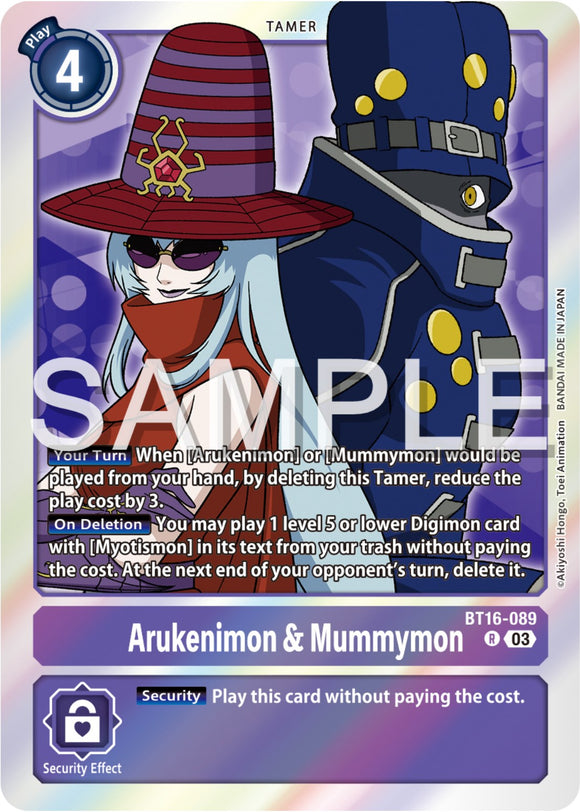 Arukenimon & Mummymon [BT16-089 R] [Beginning Observer] Foil
