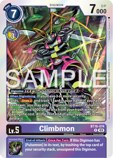 Climbmon [BT16-074] [Beginning Observer] Foil