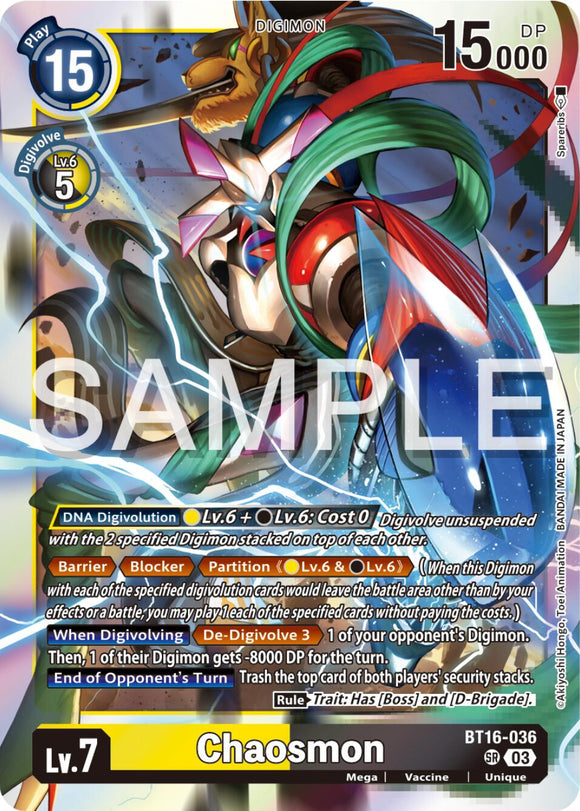 Chaosmon [BT16-036] [Beginning Observer] Foil